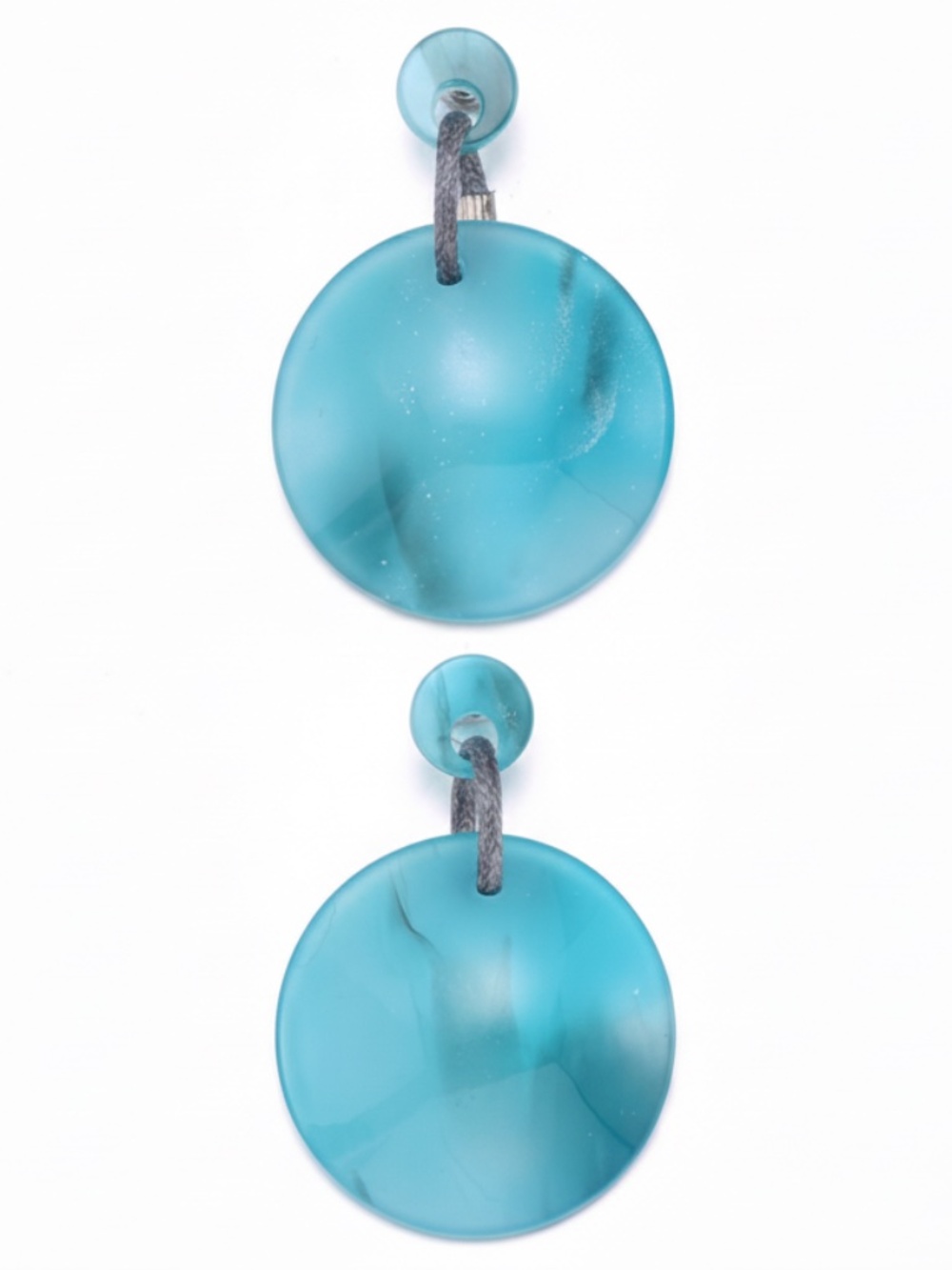 Womens‎ Round Turquoise Acrylic Earrings